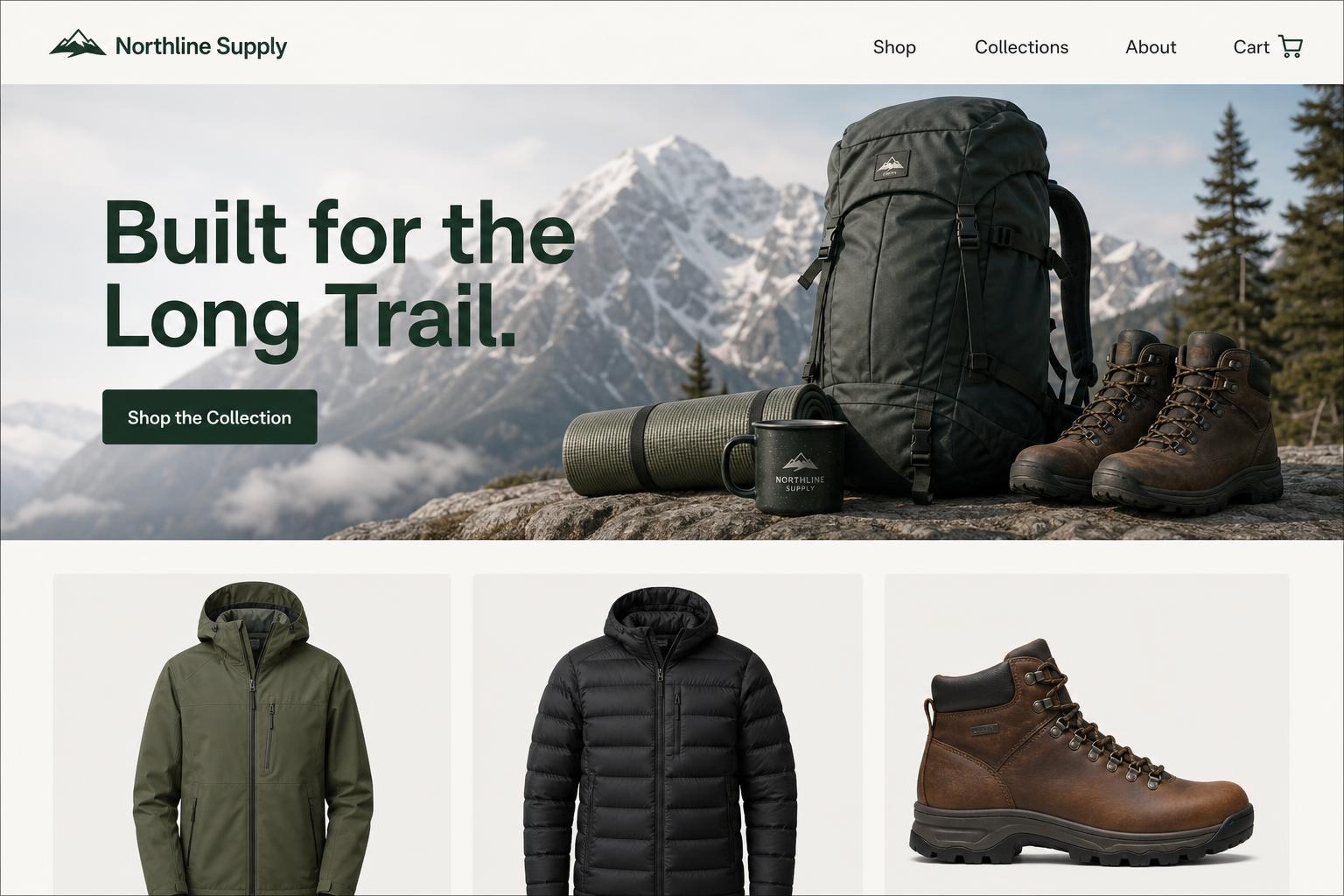 Northline Supply desktop preview